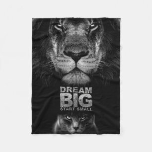 Lion Dream BIG Start Small Fleece Blanket