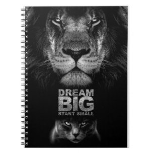 Lion Dream BIG Start Small Notebook