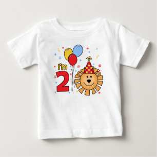 Lion Face  2nd Birthday Baby T-Shirt