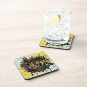 lion face coaster