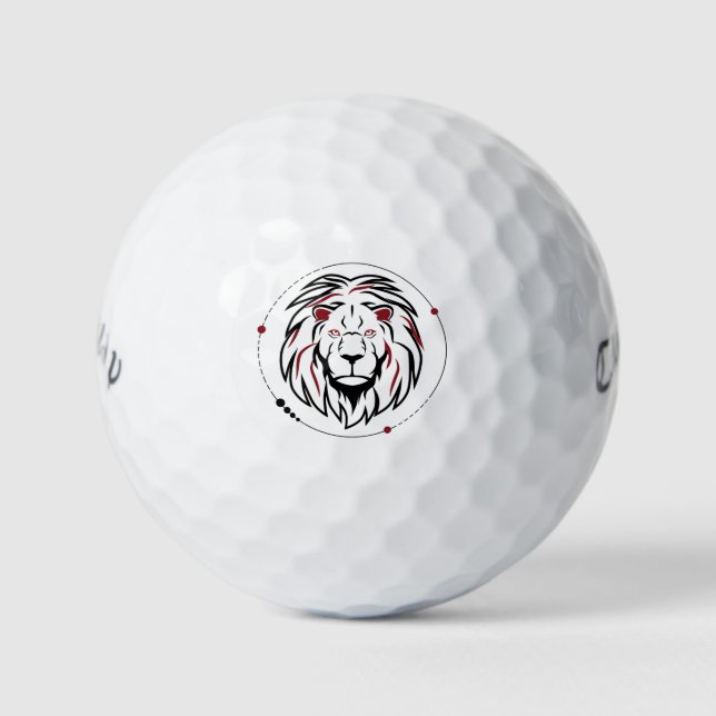 Lion face golf balls (Front)