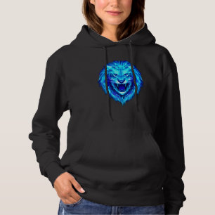 Lion Face King Head Zoo Animal For Men Boys Mens Hoodie