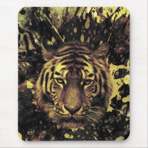 lion face mouse mat