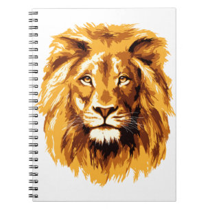 Lion face notebook