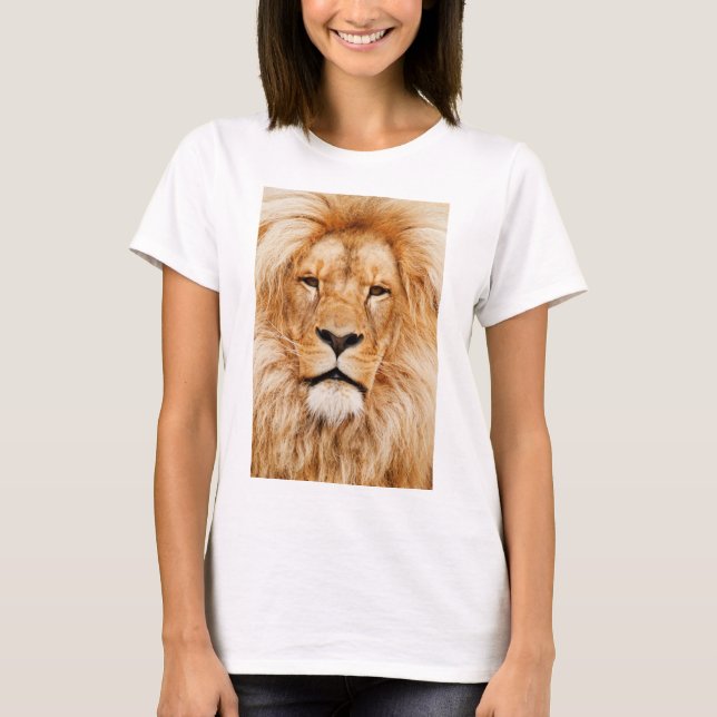 Lion Face Painting Artwork-17335 T-Shirt (Front)