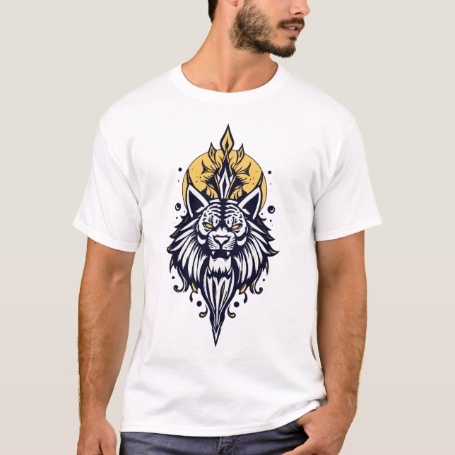 lion face T-Shirt (Front)