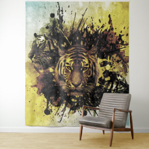 lion face tapestry