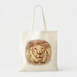 Lion Face Tote Bag