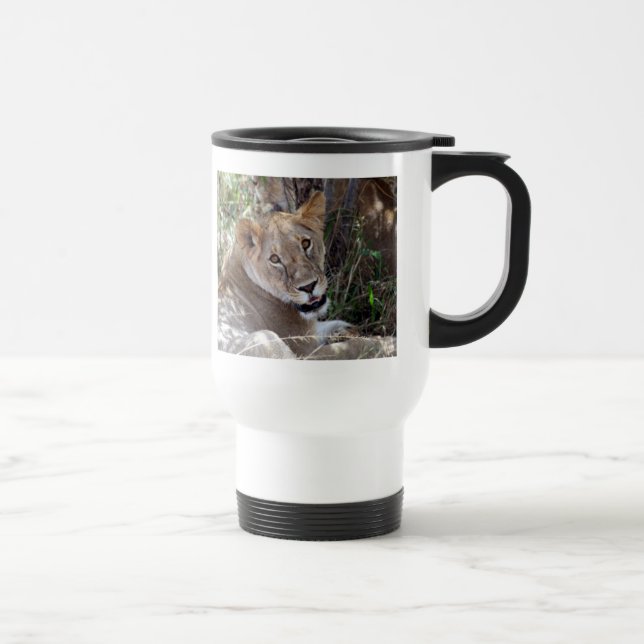 lion face travel mug (Right)