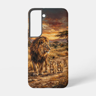 Lion Family Fine‑Art Collection – WildArchetypes Samsung Galaxy Case