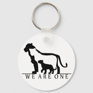 Lion Family (white version) Key Ring