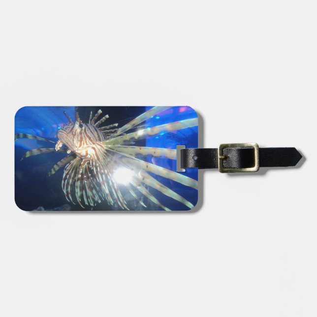 Lion fish luggage tag (Front Horizontal)