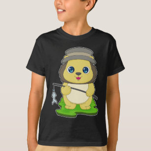 Lion Fisher Fish Fishing T-Shirt