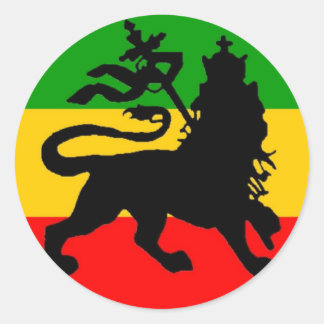 Lion Flag Classic Round Sticker
