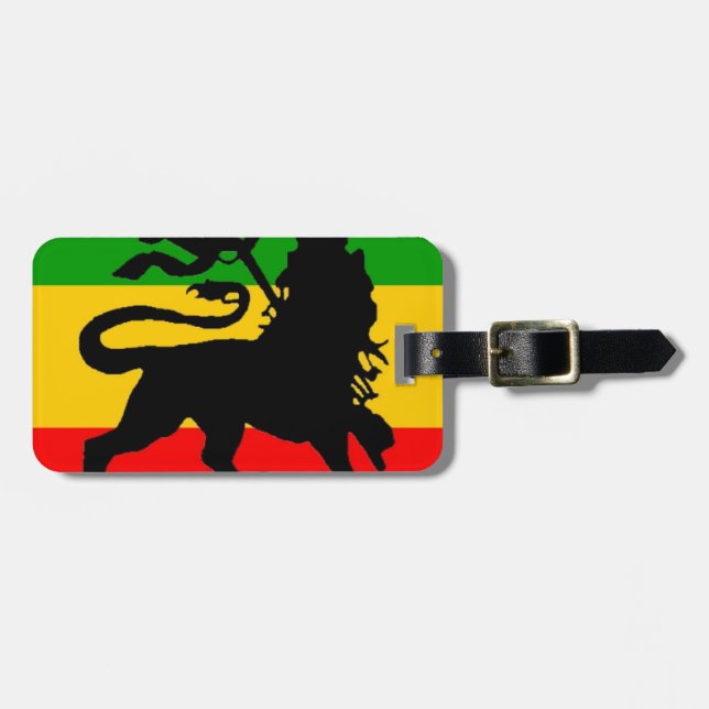 Lion Flag Luggage Tag (Front Horizontal)