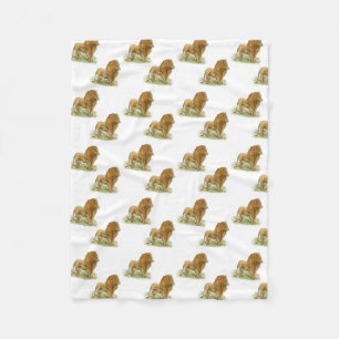 Lion Fleece Blanket