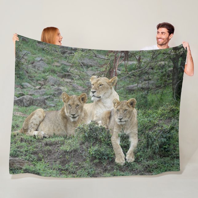 Lion Fleece Blanket (In Situ)