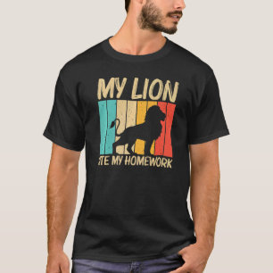 Lion For Kids Boys Lion Jungle Safari Animal T-Shirt