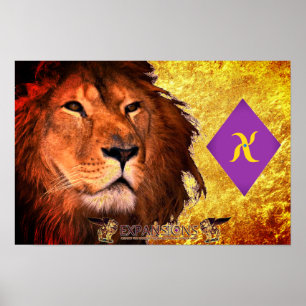 Lion Frequency Poster