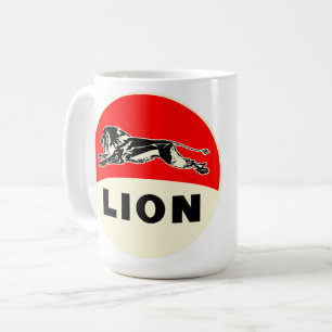 Lion Gasoline vintage sign reproduction Coffee Mug