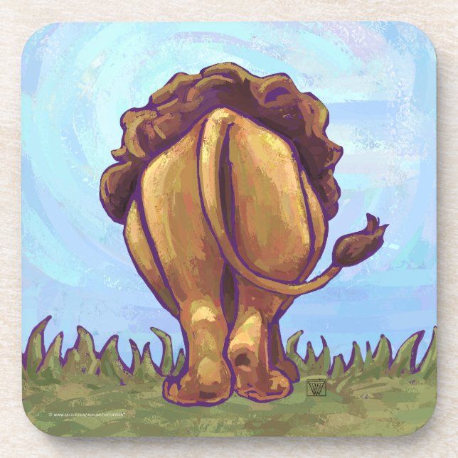 Lion Gifts & Accessories Coaster (Front)