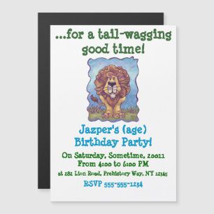 Lion Gifts & Accessories Magnetic Invitation