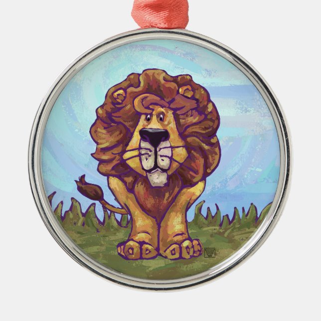 Lion Gifts & Accessories Metal Tree Decoration (Front)