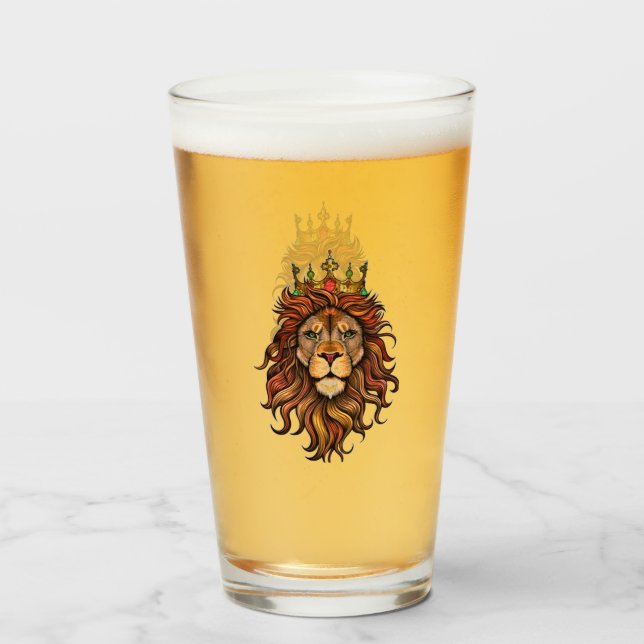 Lion  glass (Front Filled)
