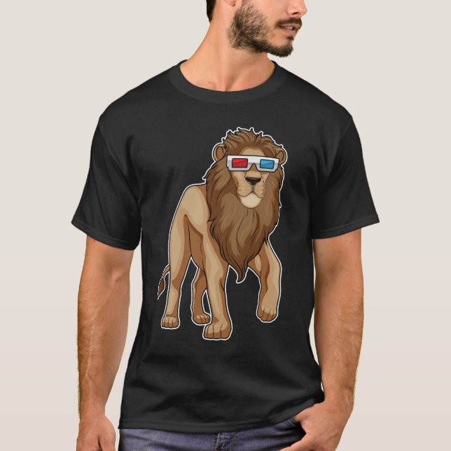 Lion Glasses T-Shirt (Front)