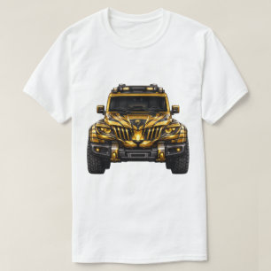 Lion Gold Adventure SUV — BV-JLG Front View T-Shirt