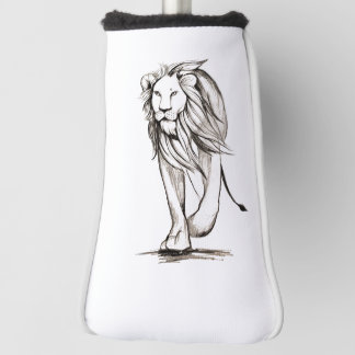 Lion  golf head cover
