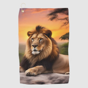 Lion Golf Towel