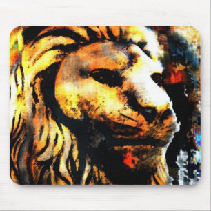 Lion Graffiti Mouse Mat