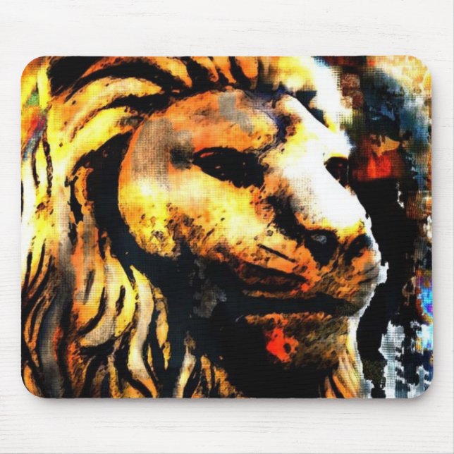 Lion Graffiti Mouse Mat (Front)