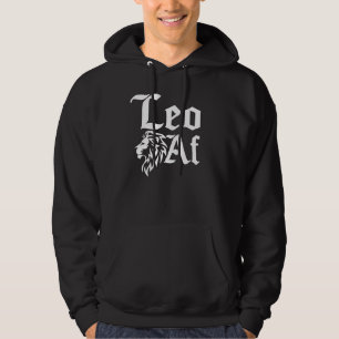 Lion Graphic July August Birthday Leo Zodiac Sign  Hoodie