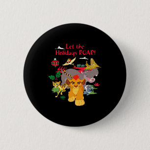 Lion Guard Let The Holidays Roar 6 Cm Round Badge