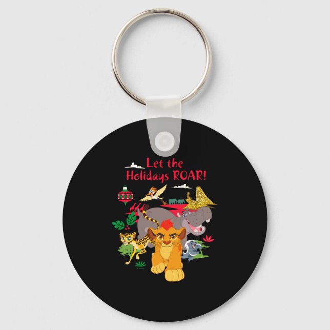 Lion Guard Let The Holidays Roar  Key Ring (Front)