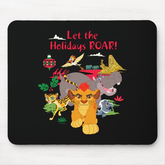 Lion Guard Let The Holidays Roar  Mouse Mat (Front)