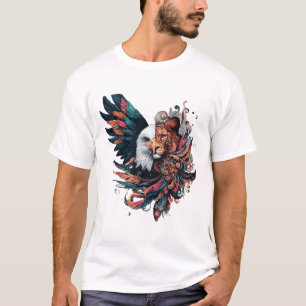 Lion half Eugle animal art T-Shirt