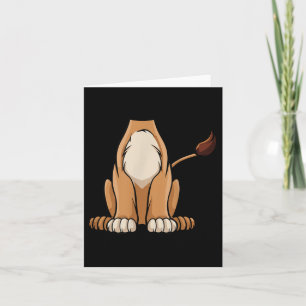 Lion Halloween Outfit Funny Simple Kids Costume  Card