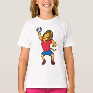Lion Handball player Handball T-Shirt
