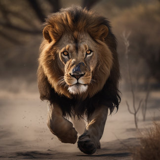 Lion Has Right of Way Jigsaw Puzzle