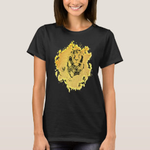 Lion Head Africa Big Cat Mane Colourful Lions T-Shirt