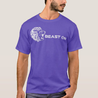 Lion Head Beast OnGym Motivation Fitness Sayings T-Shirt