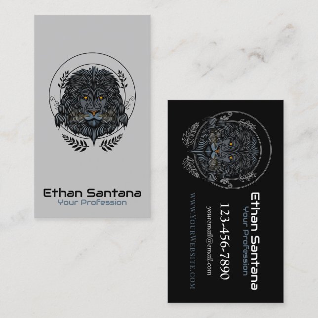 Lion Head Business Card (Front/Back)