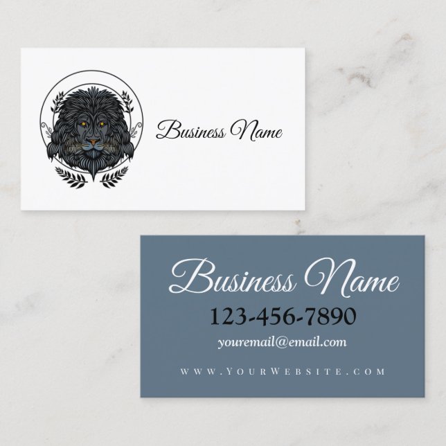 Lion Head Business Card (Front/Back)