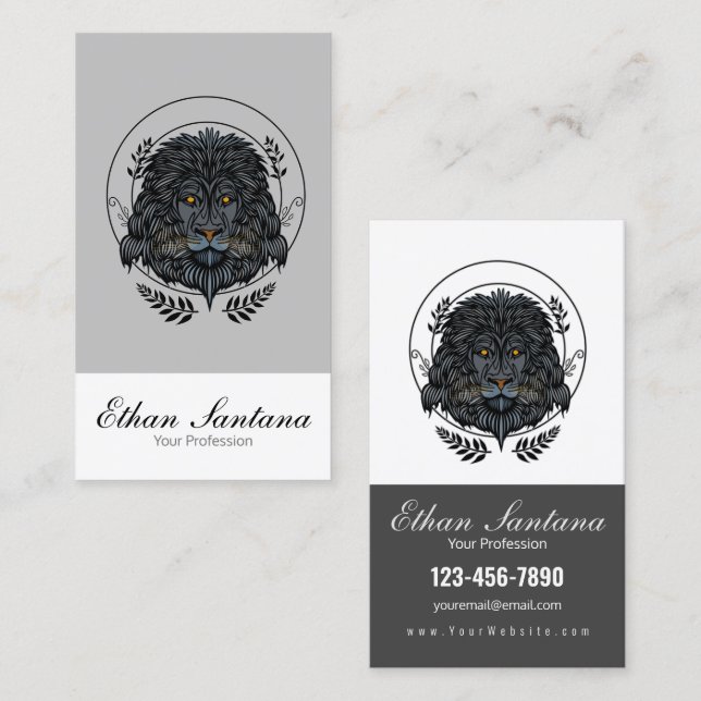 Lion Head Business Card (Front/Back)