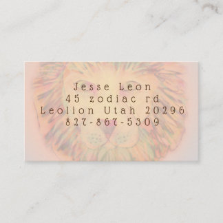 Lion head business card