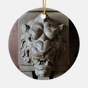 Lion Head Ceramic Tree Decoration