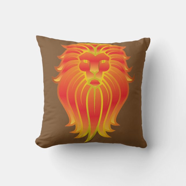 Lion Head Cushion (Front)